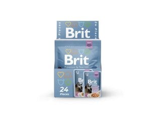 Konserv kassidele Brit Premium Cat Delicate Salmon for Sterilised in Gravy 85g x 24 tk hind ja info | Brit Premium Lemmikloomatarbed | kaup24.ee
