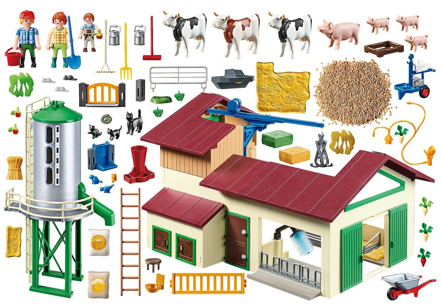 70132 PLAYMOBIL® Country, Talu koos loomadega цена и информация | Klotsid ja konstruktorid | kaup24.ee