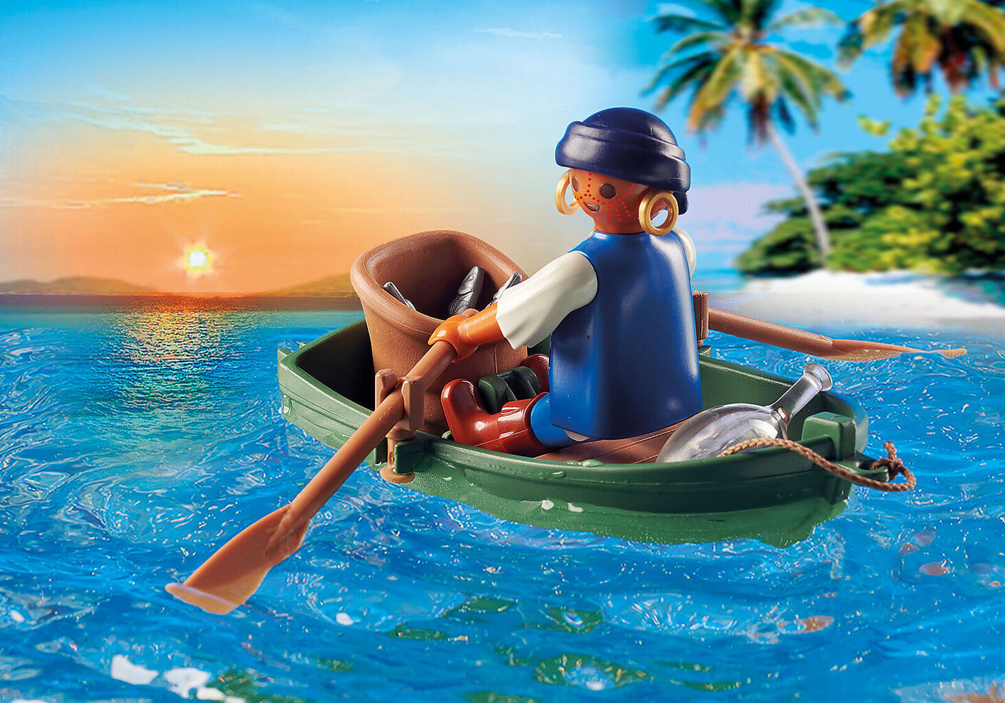 70150 PLAYMOBIL® Pirates, Kaasaskantav piraatide saar цена и информация | Klotsid ja konstruktorid | kaup24.ee