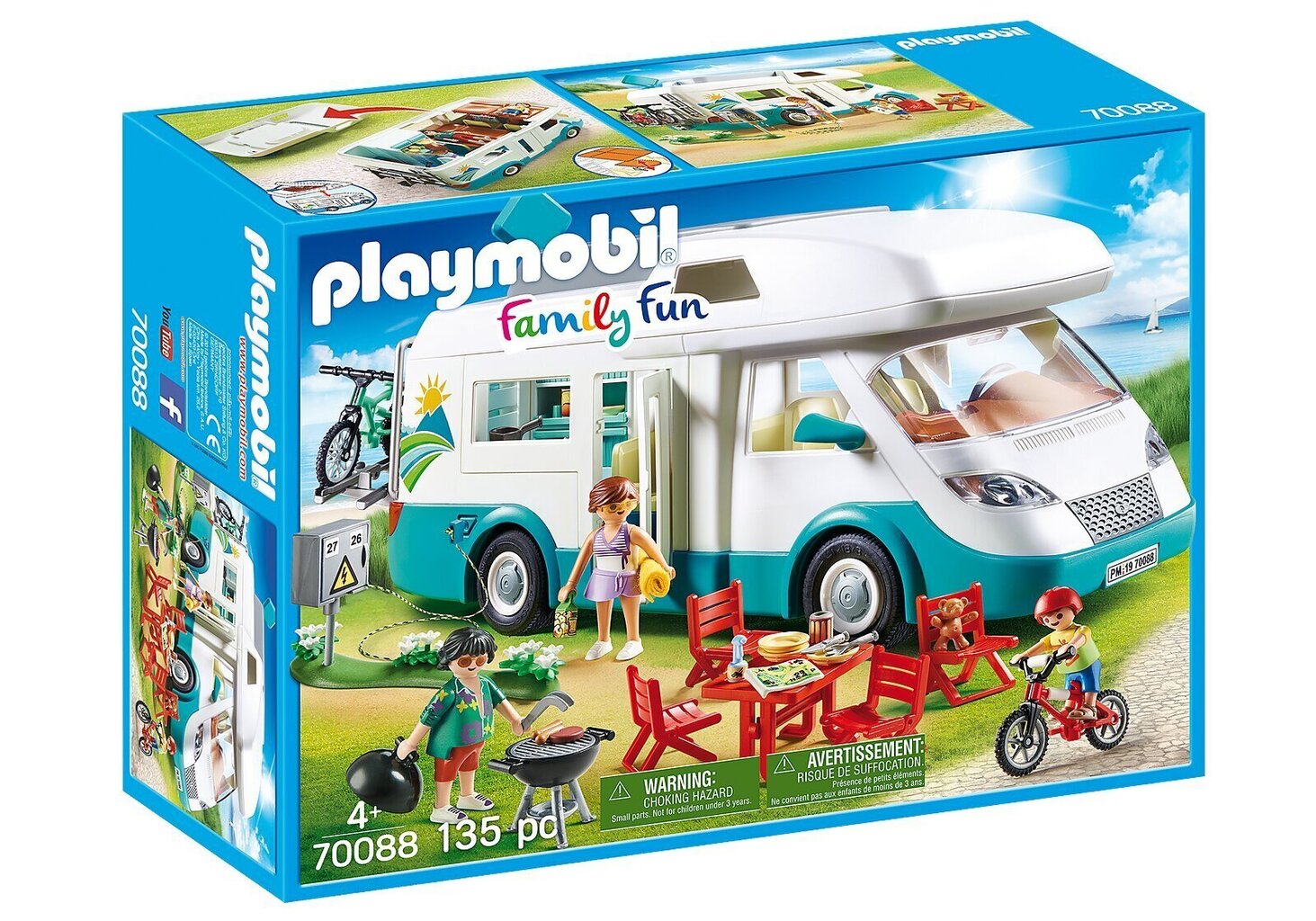 70088 PLAYMOBIL® Family Fun, Matkaauto цена и информация | Klotsid ja konstruktorid | kaup24.ee