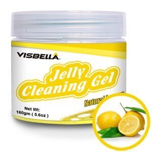 Puhastusgeel tolmu eemaldamiseks raskesti ligipääsetavatest kohtadest VISBELLA Jelly Cleaning Gel (sidrun) цена и информация | Autokeemia | kaup24.ee