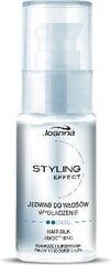 Juustele siidise pehmuse andev toode Joanna Hair Silk 30 ml hind ja info | Maskid, õlid, seerumid | kaup24.ee