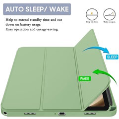 Connect Tri-Fold Stylus hoidja Stand Case Samsung Galaxy Tab A9 8.7'' X110 Wi-Fi / X115 LTE Roheline hind ja info | Tahvelarvuti kaaned ja kotid | kaup24.ee