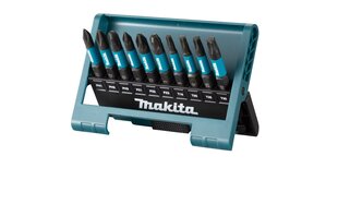 Peade komplekt Makita E-12011 Impact Black Bit-Set, 10 tk. hind ja info | Käsitööriistad | kaup24.ee