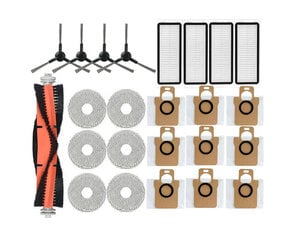 24 tk. Dreame Bot L30 Ultra robottolmuimeja peamise küljeharja, filtri, mopilapi, tolmu varuosad hind ja info | Tööstuslikud tolmuimejad | kaup24.ee