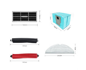 13 TK Roborock S8 Pro Ultra S8+ S8 vaakumvaruosad Peamised küljeharjad Mopilapid Filtrid Tolmukotid hind ja info | Tööstuslikud tolmuimejad | kaup24.ee