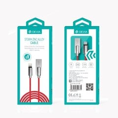 Cable Devia Storm 8-pin red цена и информация | Кабели для телефонов | kaup24.ee