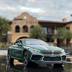 1:32 BMW M8 sulamist auto Kõrge simulatsiooniga mudel Survevalud Mänguasjad Sõidukid Autokaubad Metallikollektsioon Miniatuursed mänguasjad Poisslastele цена и информация | Коллекционные модели автомобилей | kaup24.ee