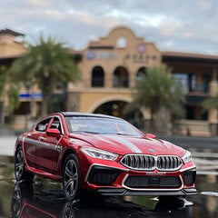 1:32 BMW M8 sulamist auto Kõrge simulatsiooniga mudel Survevalud Mänguasjad Sõidukid Autokaubad Metallikollektsioon Miniatuursed mänguasjad Poisslastele hind ja info | Mudelautode kollektsioneerimine | kaup24.ee