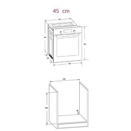 Simfer 4207BERSP hind ja info | Ahjud | kaup24.ee