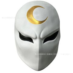 Mask Halloween Moonlight Knight Golden Moon White hind ja info | Karnevali kostüümid | kaup24.ee