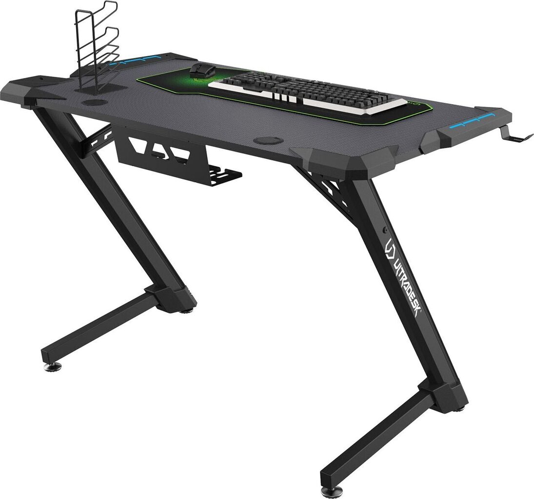 Mängulaud Ultradesk Space V2, must hind ja info | Arvutilauad, kirjutuslauad | kaup24.ee