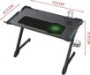 Mängulaud Ultradesk Space V2, must hind ja info | Arvutilauad, kirjutuslauad | kaup24.ee