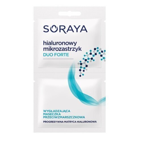 Kortsudevastane niisutav näomask Soraya Hyaluronic Microinjection Duo Forte 2 x 5 ml hind ja info | Näomaskid, silmamaskid | kaup24.ee