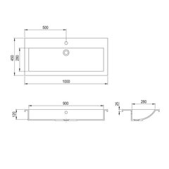 Valamu Aquasanita BQA100, 220 Argent hind ja info | Kraanikausid, valamud | kaup24.ee