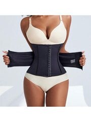 1 tk naiste treeningu Fitnessi kõhuõõne sidumismass Body Shaper Waist Trainer, kontrollvöö, salendav vöö · must · M hind ja info | Värvid | kaup24.ee