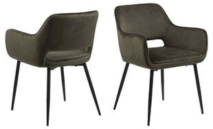 2 tooli komplekt Danja, tumeroheline hind ja info | Söögilaua toolid, köögitoolid | kaup24.ee