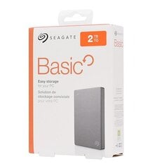 Väline kõvaketas Seagate Basic, 2.5'', 2TB, USB 3.0 цена и информация | Жёсткие диски (SSD, HDD) | kaup24.ee