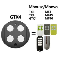 Mhouse Moovo kaugjuhtimispuldi vahetus Mhouse Tx4 Tx3 Gtx4 Gtx4c Moovo Mt4 Mt4v Mt4g kaugjuhtimispult Garaažiukse avaja 433mhz - Ukse kaugjuhtimispult - AliExpress цена и информация | Аксессуары для Smart TV | kaup24.ee