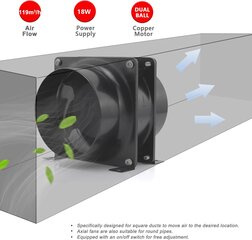 Väljatõmbeventilaator Moonjor ‎MJZLFJKIT-6IN, 150 mm hind ja info | Vannitoa ventilaatorid | kaup24.ee