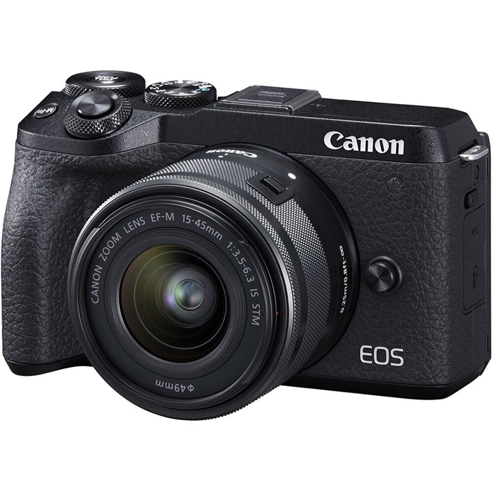 Canon EOS M6 Mark II + 15-45 IS STM (Black) hind ja info | Fotoaparaadid | kaup24.ee