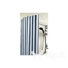 Универсальный карниз-зонт для ванны и душа Lotus 157 см цена и информация | Аксессуары для ванной комнаты | kaup24.ee
