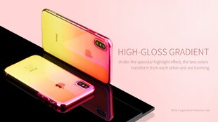 Чехол пластиковый Devia Aurora Apple iPhone XR розовый-желтый цена и информация | Чехлы для телефонов | kaup24.ee