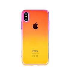 Чехол пластиковый Devia Aurora Apple iPhone XR розовый-желтый цена и информация | Чехлы для телефонов | kaup24.ee