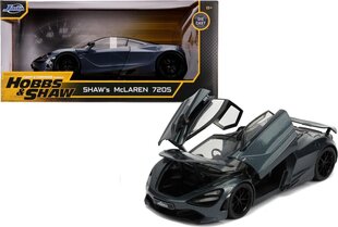 Dickie mänguauto Fast & Furious Shaws McLaren 720S 1/24 hind ja info | Poiste mänguasjad | kaup24.ee