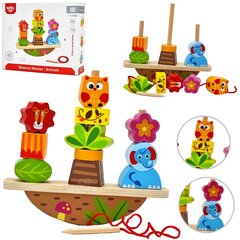 Puidust tasakaalustav mäng lastele Tooky Toy L-TY278A цена и информация | Развивающие игрушки | kaup24.ee