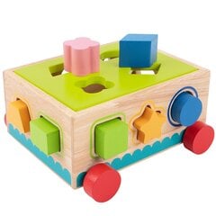 Laste puidust väljatõmmatav sorteerija Tooky Toy L-TH580 16 tk. цена и информация | Развивающие игрушки | kaup24.ee