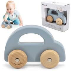 Puidust auto Viga Toys L-44224, sinine цена и информация | Развивающие игрушки | kaup24.ee