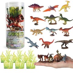 Dinosauruste figuuride komplekt Woopie L-47108 18 tk. цена и информация | Игрушки для мальчиков | kaup24.ee