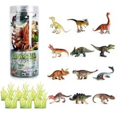 Dinosauruste figuuride komplekt Woopie L-47115 18 tk. цена и информация | Игрушки для мальчиков | kaup24.ee