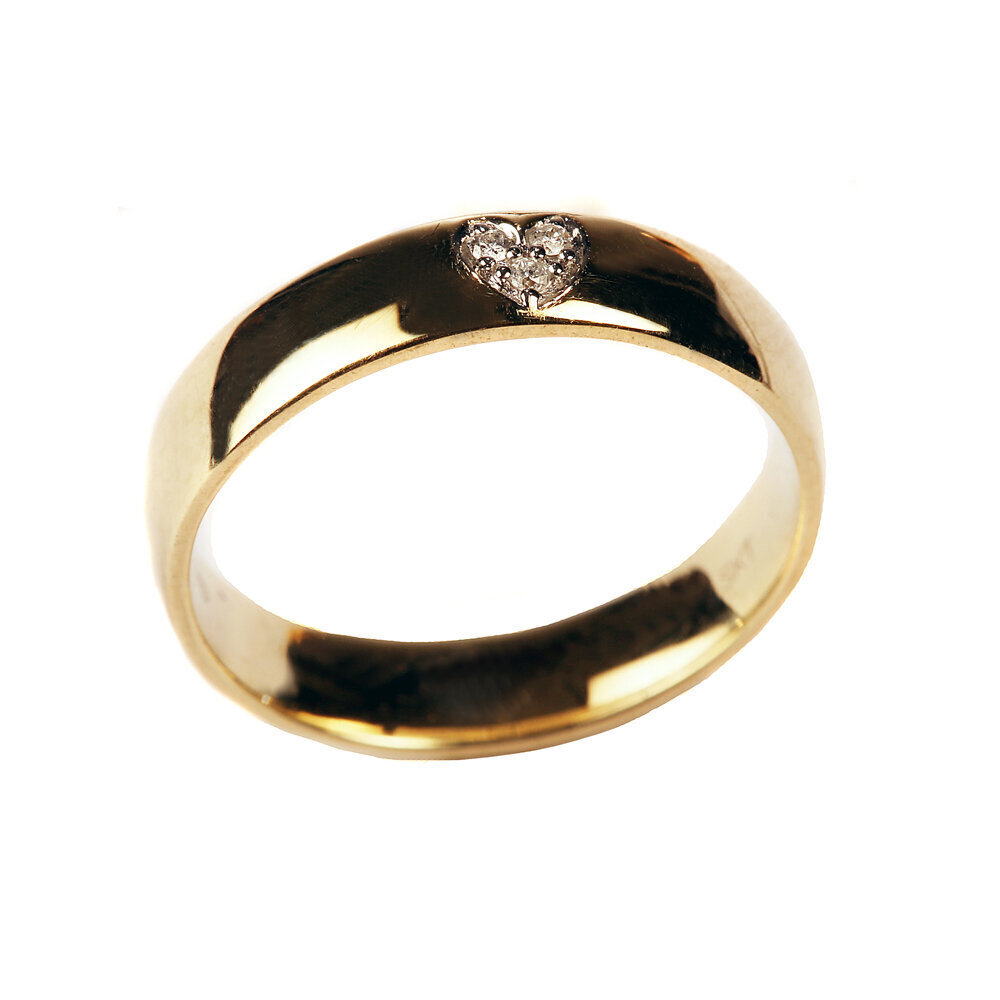Kuldsõrmus teemantitega цена и информация | Sõrmused | kaup24.ee