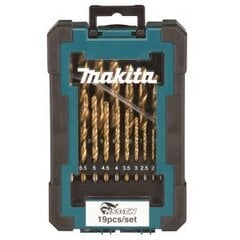 Набор металлических сверл Makita D-72229 HSS-Tin, 19 шт. цена и информация | Механические инструменты | kaup24.ee