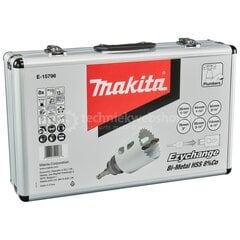 Набор коронок для сверления Makita E-15796, 8 шт. цена и информация | Механические инструменты | kaup24.ee