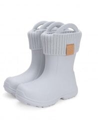 Детские утепленные резиновые сапоги DD Step I106-42645.Light Grey, серые цена и информация | Детские сапоги | kaup24.ee