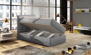 Кровать NORE ASTER, 90x200 см, зеленая/серая эко кожа цена и информация | Кровати | kaup24.ee