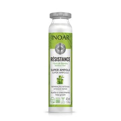 Ampull kahjustatud juustele Inoar Resistance Fibra de Bambu Ampola 45 ml цена и информация | Маски, масла, сыворотки | kaup24.ee