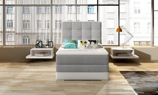 Кровать NORE ASTER, 90x200 см, серая/черная цена и информация | Кровати | kaup24.ee