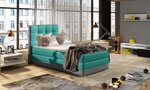 Кровать NORE ASTER, 90x200 см, зеленая/серая
