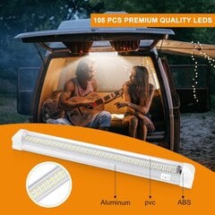 12V LED sisevalgustusriba, eredad autotuled sisse/välja lülitiga 1200LM ribariba lamp kaubiku Ca jaoks цена и информация | Фары | kaup24.ee