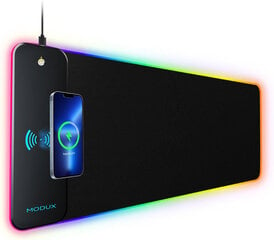 MODUX RGB Беспроводная Зарядка с Подсветкой для Коврика для Мыши цена и информация | Мыши | kaup24.ee