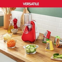 Moulinex Fresh Express Plus- Электрическая терка, 5 функций Красный, Белый цена и информация | Столовые и кухонные приборы | kaup24.ee