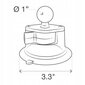 RAM Mount 1" RAM-B-224-1U klaasist iminapad B-peaga цена и информация | Mobiiltelefonide hoidjad | kaup24.ee