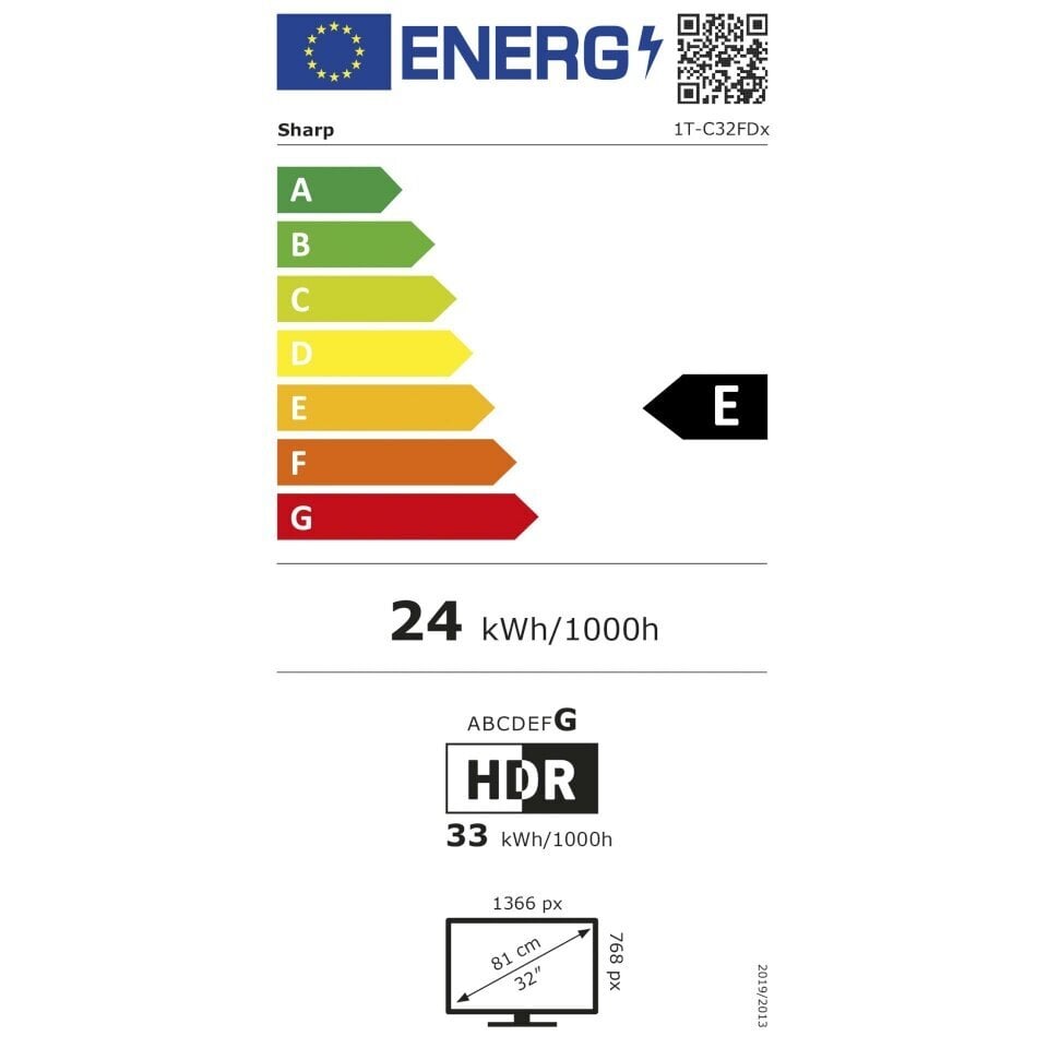 Sharp televiisor 32FD2E must цена и информация | Telerid | kaup24.ee