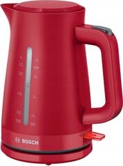 Bosch veekeetja TWK3M124 MyMoment Kettle, 2400W, 1,7L, punane hind ja info | Veekeetjad | kaup24.ee