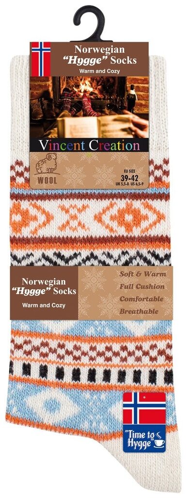 Norra villased sokid, unisex, Hygge, 3 paari цена и информация | Naiste sokid | kaup24.ee