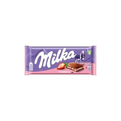 Молочный шоколад с начинкой со вкусом клубники Milka, 100 г х 5 шт. цена и информация | Сладости | kaup24.ee